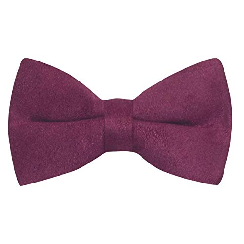 Noeud papillon en daim violet prune dandy chic et ajustable pour homme