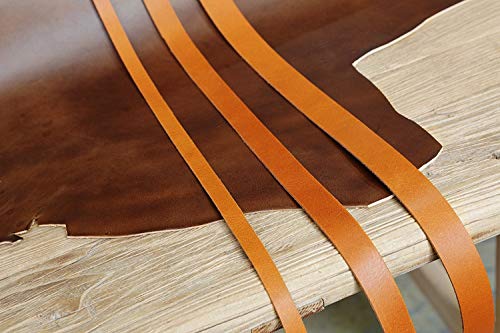 Black Brown Vegetable Tanned Leather Strap, Veg Tan Full Grain Leather Strip, 9/10 Oz (3.5 / 4Mm) Thickness,39 Inch (1M) Long Lsx135V #TOP4