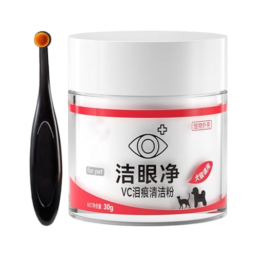 Ranley Cat Tear Stain Remover | Soothing Kitten Eye Cleaner 30g - Gentle Dogs Tear Stain Remover for Bathing Grooming Veterinary Home Indoors Outdoors Camping