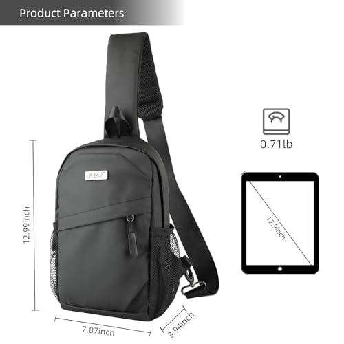 AMJ Cross-body Bag Small Handbag For Men, Shoulder Mini Bag For Women, Travel Chest Daypack for Hiking, Camping, Sports2