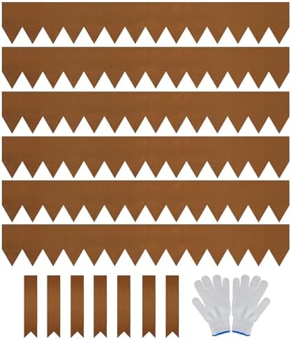 metal garden bed edging that will transform your outdoor space 6 Worth Garden 6-Pack Pre-Rusted Cor-Ten Steel Landscape Edging - 40" L x 6" H Each (20ft Total) - No-Dig Hammer-in Heavy Duty 14-Gauge Metal Edging Border w/ 7 Clips & Gloves - Edge for Lawn Yard