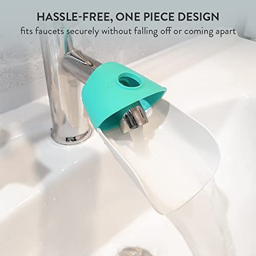 Image of Prince Lionheart Fun and Safe Hand-Washing Solution, Faucet Extender for Babies and Toddlers,Fits Standard and Gooseneck Faucets, Gumball Green