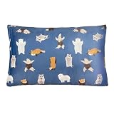 MORIPiLO 枕 カバー まくらカバー 【 のびのび 伸縮タイプ 】 pillow case ピローケース 枕カバー マクラカバー | 36x57cm（ネイビー）