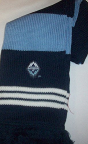 adidas MLS Vancouver Whitecaps FC Strickschal mit Fransen, gestreift