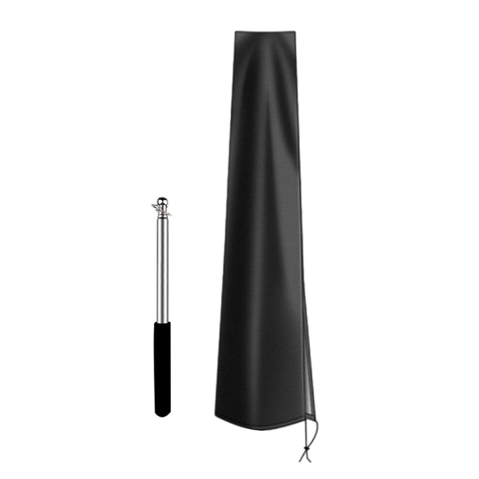 SECRET DESIRE™ Umbrella Parasol Cover Umbrellas Market Parasol Covers for Garden Yard Patio Black 200Cm-image-36