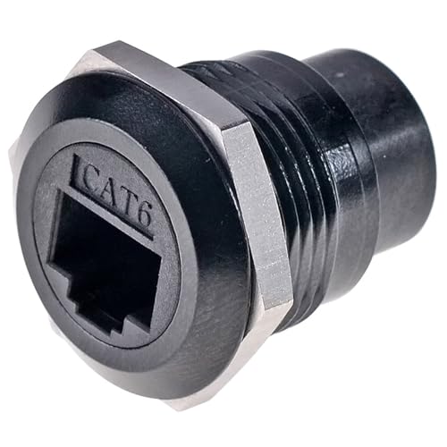 RJ45 Acoplador de Panel Blindado CAT6A, Pack 2 miniatura 5