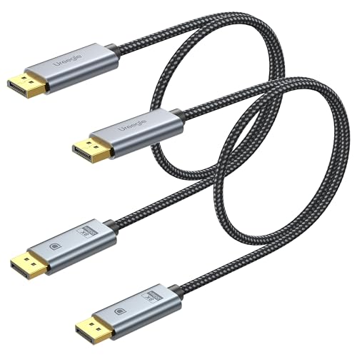 Câble Displayport 1.4 HDR premium à connecteurs plaqués or pour PC de jeu