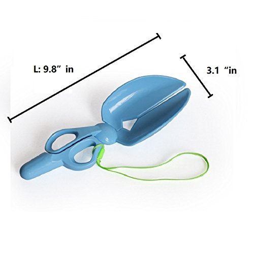 Image of Scissor Style Scooper a Great Solution for Pet Dogs Waster Clean (Blue)