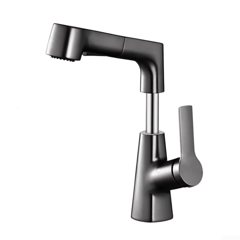 Robinet de salle de bain rabattable pour ouvrir vos fenêtres, mitigeur relevable gris