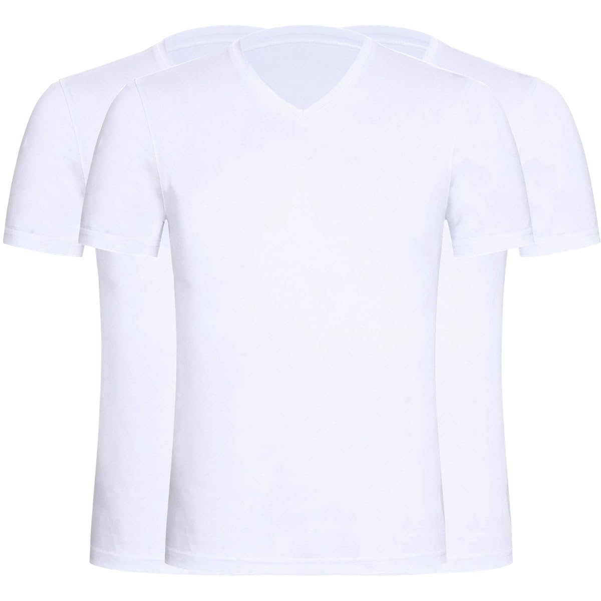 RubikUndershirts V Neck for Men 3-Pack, 100% Organic Cotton, Ultra Soft, Moisture-Wicking, Tagless, Made in Turkey