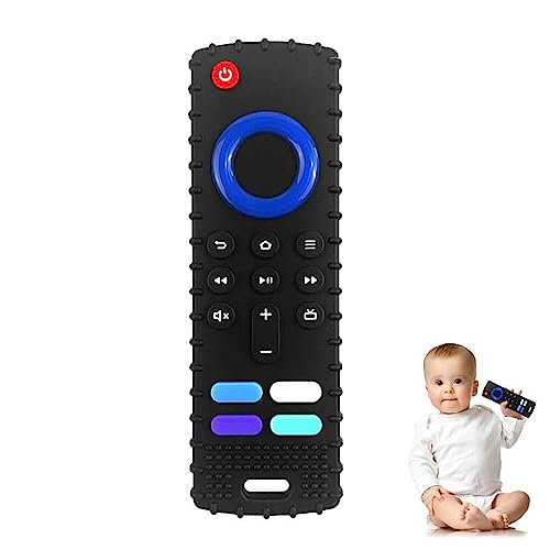 YAPROMO Baby Teething Toys,Reomte Teether Toys, Silicone Chew Toy for Babies 18+ Months, Remote Control Shape Teething Toys, Early Educational Toy BPA Free &amp; Refrigerator Safe
