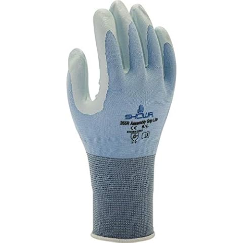 Showa 265 Lightweight Nitrile Assembly Grip Gloves - 8/Large - 1 Pair Cover