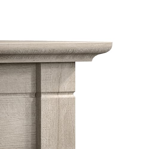 Bush Home End Table with Drawer, Nightstand with Storage, Living Room and Bedroom Furniture, Key West Collection, Washed Gray by Bush Home - Image 8