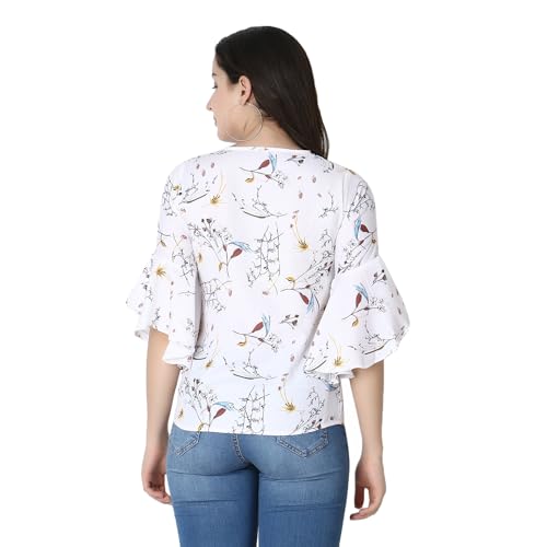 Image of DHRUVI TRENDZ Solid Regular Fit Jeans Rayon Western Tops for Women Stylish
