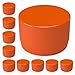 FORMUFIT F001EEC-OR-10 PVC External End Cap, Furniture Grade, 1" Size, Orange (Pack of 10)