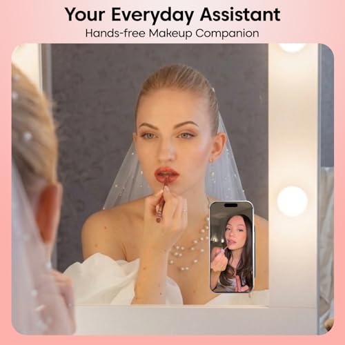 Image of Sounce Suction Phone Case, Phone Suction Sticker, for Hands-Free Mobile Accessory Holder Grip, Video Phone Accessory Compatible Mirror, Shower (Pink)