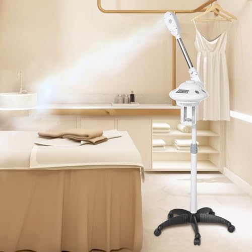 Vaporizzatore Viso con Ozono, Pulitore a Vapore Multifunzione per Sauna e Bellezza – Dispositivo Cura Viso con Sanificazione