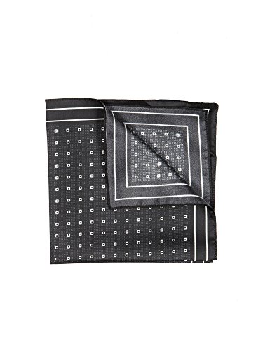 BOSS Pochette de poche noire : l'accessoire chic pour costume de mariage