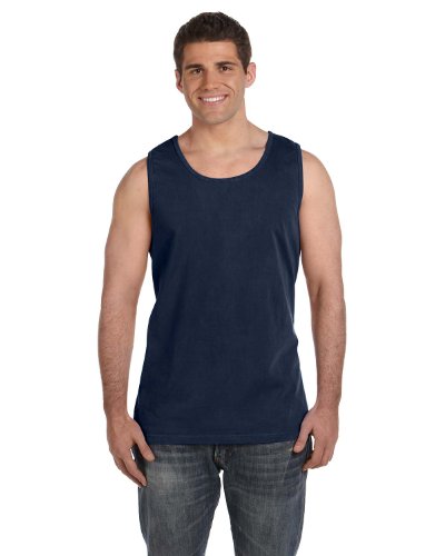 Comfort Colors C9360 Ringspun Garment-Dyed Tank - TRUE NAVY - L