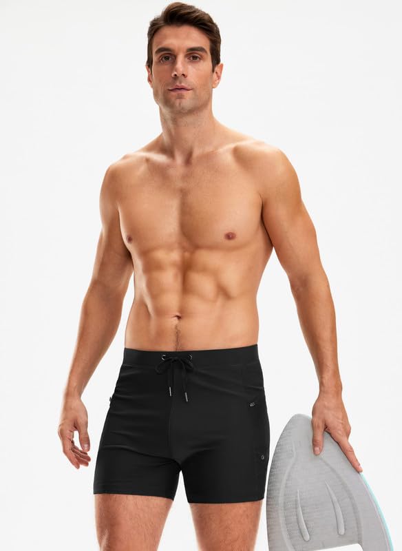 G Gradual Men's Swimsuit Trunks with Zipper Pockets Quick Dry Swimwear Bathing Suit Swim Briefs Board Shorts for Men2
