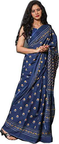 Cotton Sari HandBlock Printed 