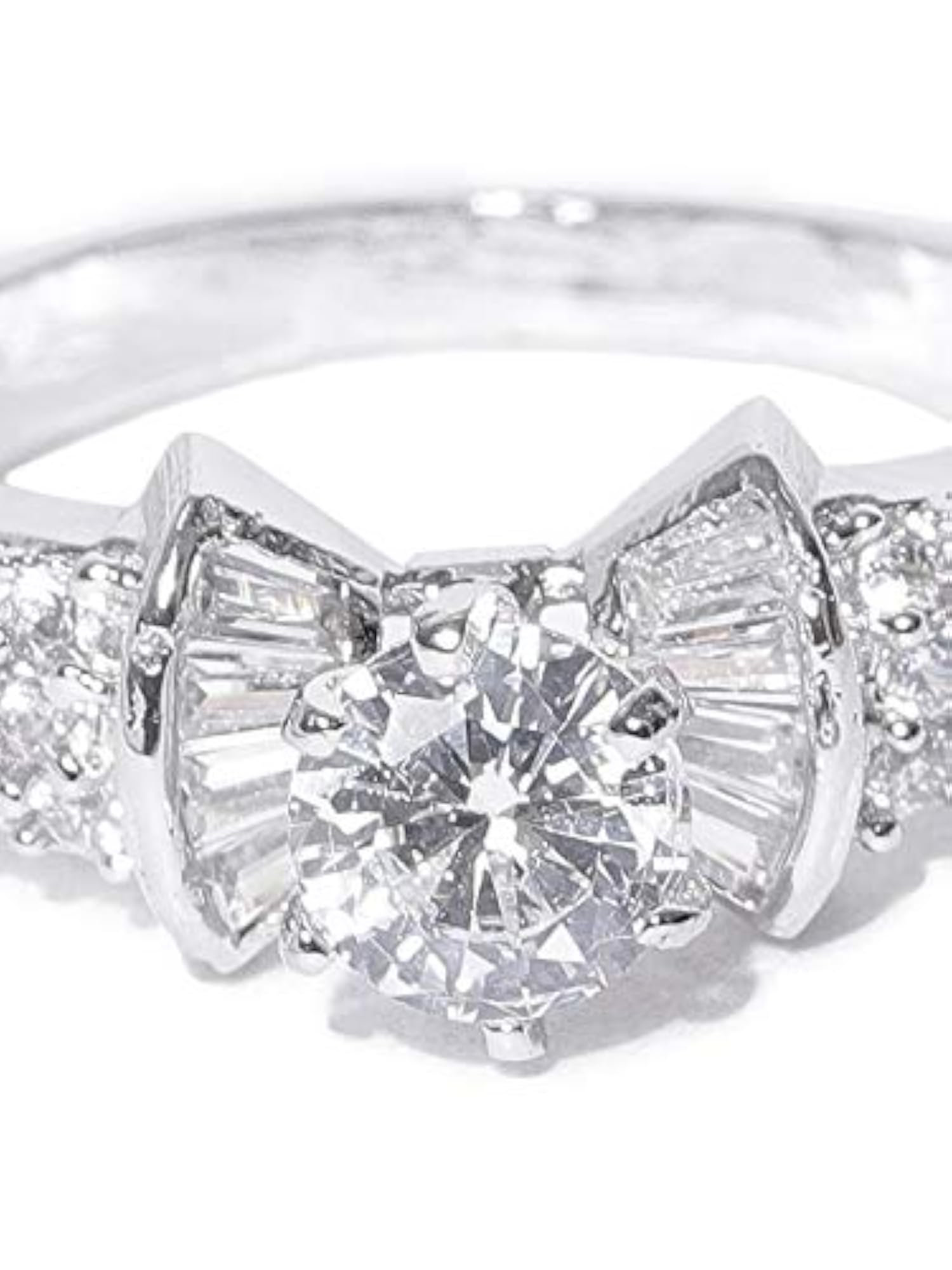 Non-Precious Metal Brass and Cubic Zirconia Ring