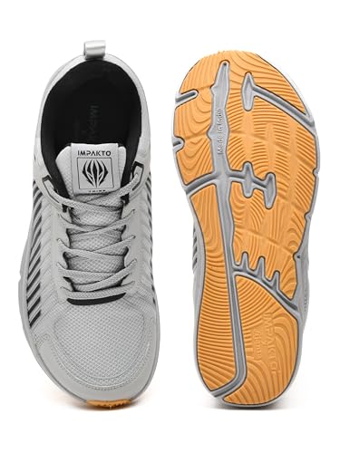 Image of Impakto Barefoot Shoes for Men | Lightweight & Superior Grip | Running & Training Shoes with Wide Toe | Non-Marking Sole for Court Games | Anti-Slip Grip, Everyday Wear for Gym | Jogging & Yoga Shoes