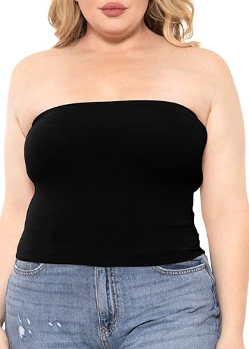 STRETCH IS COMFORT Women's Regular and Plus Size Crop Tube Top | Sizes Small - 5X