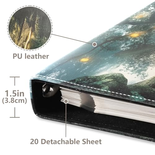 Álbum de Fotos Autoadhesivo DIY Scrapbook Álbum Cuentos de Hadas Árbol Brillante Encuadernador de 3 Anillas Libro de Fotos 40 Páginas 8x10 para Recuerdos miniatura 4