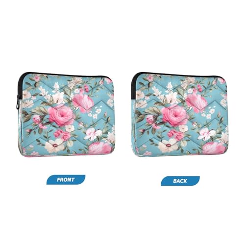 Funda para portátil de 13-14 pulgadas con diseño de rosas acuarela miniatura 2