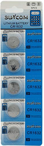 SUNCOM `Edr 3V DL1632 KECR1632-1 ݊ CR1632 1V[g 5 I[fBIt@