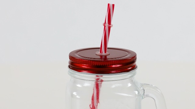 Relaxdays Set 8 Tazze Con Coperchio E Cannuccia - Bicchieri Per Party 500ml Rosso - Foto 11