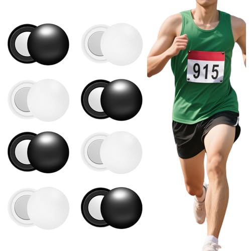 8 Pairs Magnetic Race Bib Clips,Running Bib Clips-Safety Lock Fasteners-