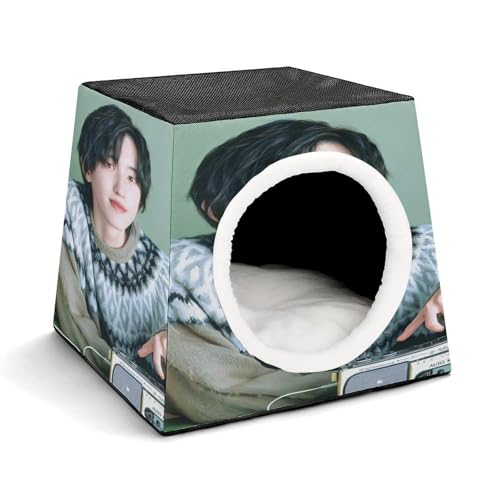 なにわ男子 道枝駿佑ペットハウス 犬 猫 室内 使用 冬用 保温性 オックスフォード生地 快適 One Size