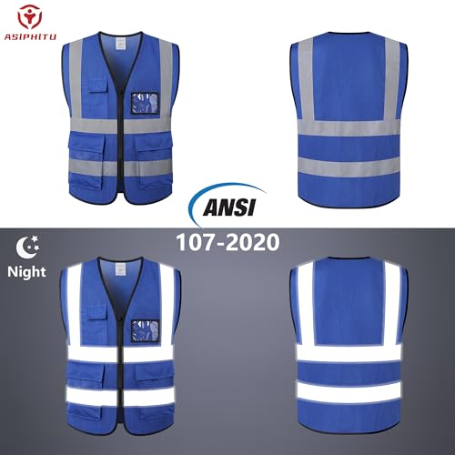 Image of Reflective Safety Vest for Men Women Construction Vest Meet ANSI /ISEA Standard