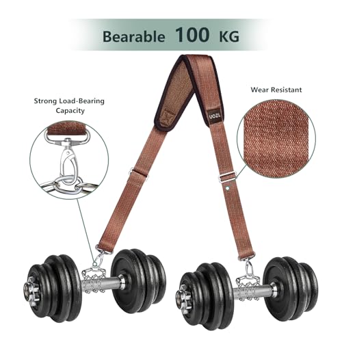 Image of 67 Inch Shoulder Straps, Soft with Ultra-Thick Fixed Shoulder Pad, Two Way Independently Adjustable Buckle Replacement Straps for Laptop Bag Messenger Bag Tool Bag Luggage,Brown