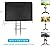 Andacar Mobile TV Stand Cover for 45-60 Inch Mobile TV Cart, Waterproof Outdoor TV Cover Dustproof TV-Screen Covers Only