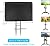 Andacar Mobile TV Stand Cover for 45-60 Inch Mobile TV Cart, Waterproof Outdoor TV Cover Dustproof TV-Screen Covers Only