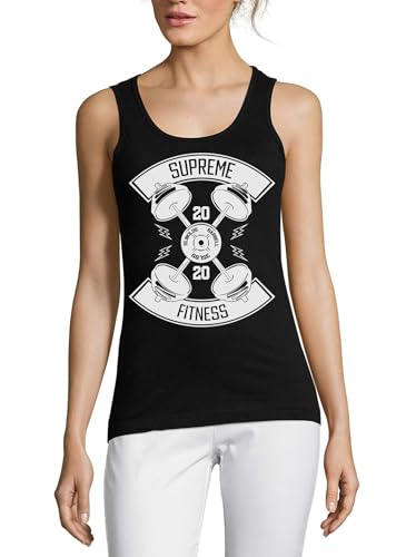 Débardeur Barbell Supreme Fitness 2020 vêtement sport coton noir musculation fitness femme