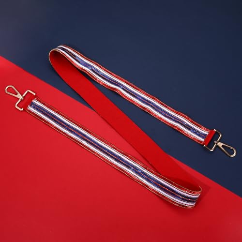 Image of 4th of July Purse Strap Red White Blue Beaded USA Star Purse Strap Replacement American Independence Day Outfits