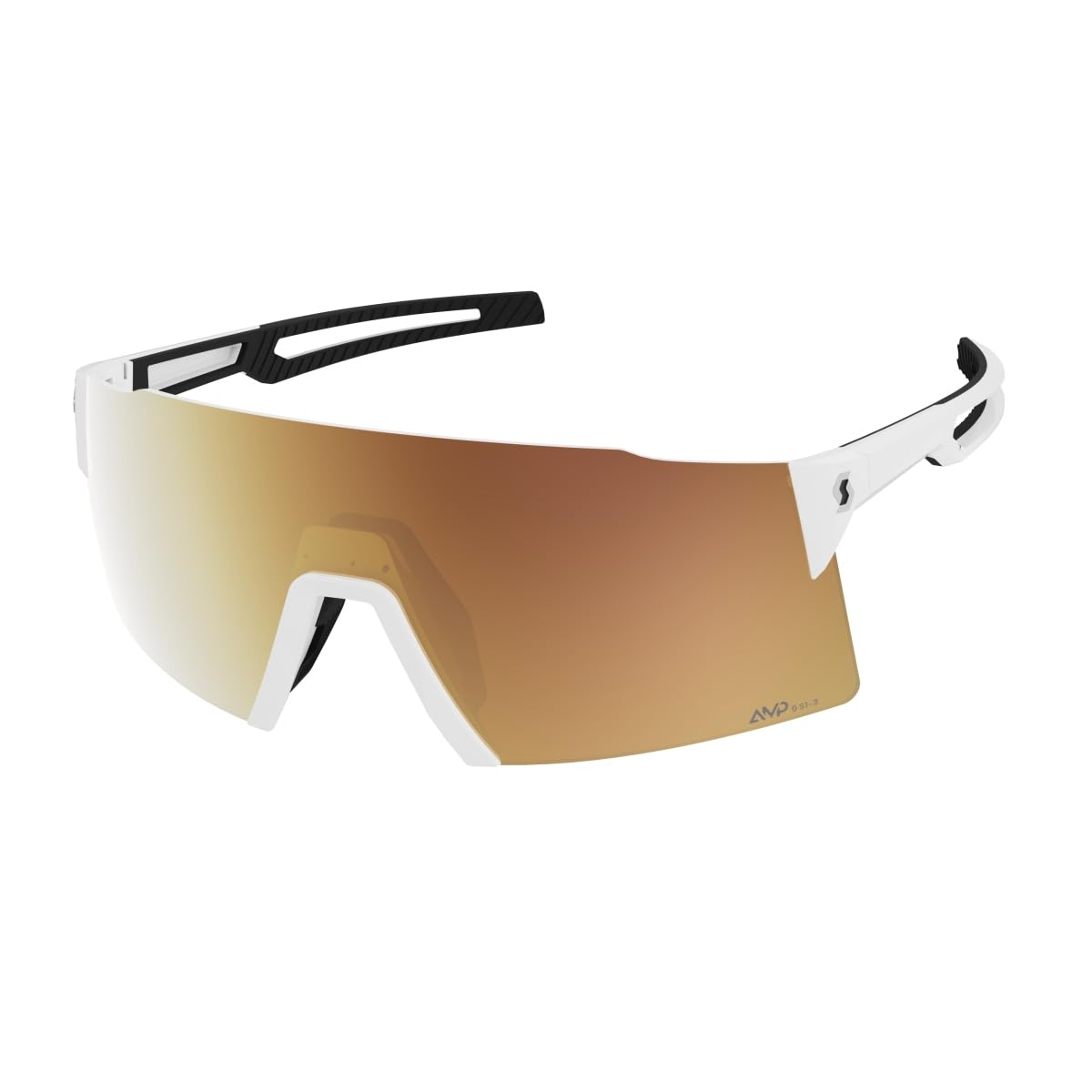 Gafas para bicicleta Scott Stride Compact LS AMP en blanco y dorado para ciclistas 5