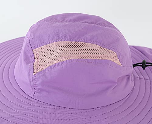 Image of Home Prefer UPF 50+ Mens Wide Brim Fishing Hat with Neck Flap Sun Hat for Men Women Sun Protection Cap