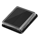 Zerodeko Solar Outdoor Step Light Waterproof LED Landscape Lighting Tool with Pressure Resistance for Garden Lawn Patio Deck