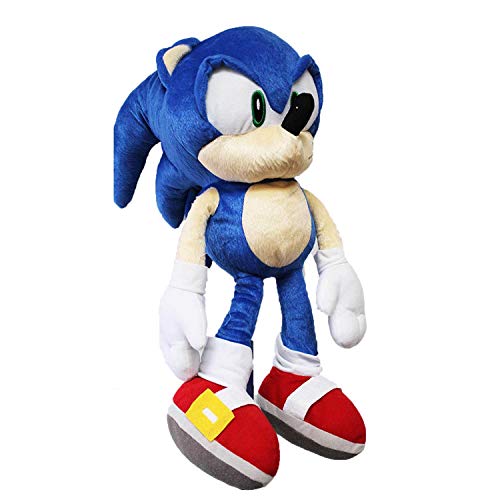 Sonic The Hedgehog Plush Backpack Stuffed Animal Toy with Zipper Open Pocket 18" Tall2