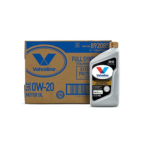 Valvoline Extended Protection SAE Full Synthetic Motor Oil SAE 0W-20 1 QT, Case of 6 - 2