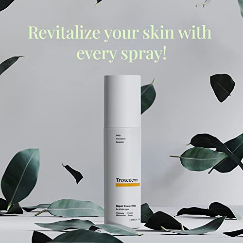 Troxederm Repair Essence Facial Mist - Soothing Effect On Skin Redness, Moisturizing Spray Mist Containing Troxerutin, Centella Asiatica, And Niacinamide, For All Skin Types, 3.38 Fl.oz. #TOP4