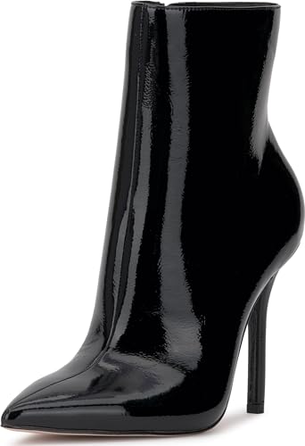 Jessica Simpson Womens Lyren Patent Pointed Toe Ankle Boots