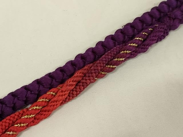 和装小物 振袖用帯締め・帯揚げセット 舞花文 暈し染め 金糸 金彩 逸品