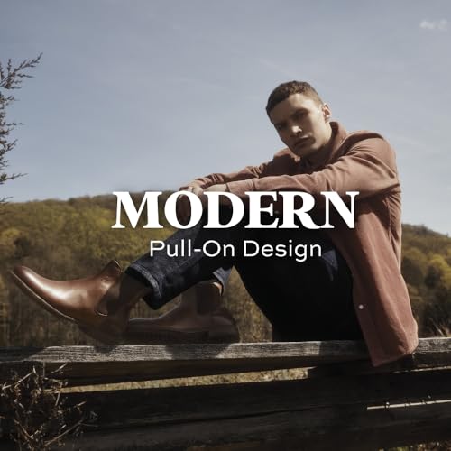 Image of Frye Tyler Chelsea Boots for Men Designed with Flexible Blake Construction and Elasticated Side Panels, Comfort Footbed and Full Leather Lining - 6 inch Shaft Height
