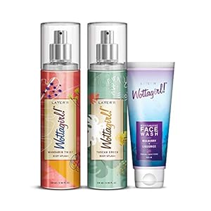 Layer’r Wottagirl Mandarin Twist Body Splash for women 135ml with Tuscan Green Body Splash for women 135ml & Get…